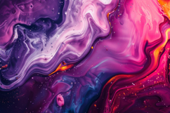 Purple and Orange Liquid Painting Background Wallpaper Product Image 1