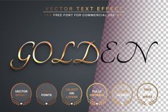 Golden - Editable Text Effect, Font Style Product Image 1