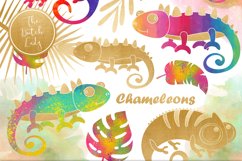 Chameleon Clipart Set Product Image 1