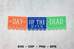 Day of the dead banner svg, Dia de los muertos decor Product Image 1