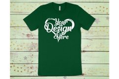 Bella Canvas Mockup 3001 TShirt Bundle Wooden Background 390 Product Image 8