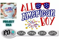 All American Boy - A 4th of July Cricut Cut File Product Image 1