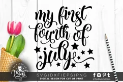 My first Fourth of July SVG PNG EPS DXF Product Image 1