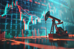 Industrial Oil Pumpjack Background Wallpaper Product Image 1