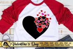 Valentine Heart SVG Valentines Day SVG Love Hearts SVG Product Image 1