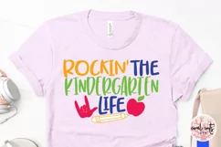 Rockin the kindergarten life - Kid SVG EPS DXF PNG Cuttin Product Image 3