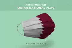 Mask with poland portugal qatar romania Nation Flags Product Image 4
