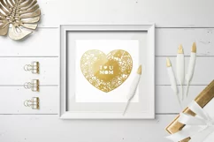 Mother's Day - I love you Mom - Layered Papercut Template Product Image 2