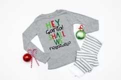 Funny Kids Christmas SVG - Hey Santa! Shall We Negotiate? Product Image 1