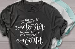 To the world you are a mother svg, mom svg Product Image 2