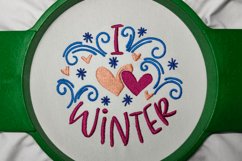 I Love Winter - Holidays Machine Embroidery Product Image 2