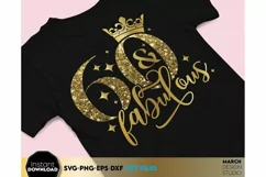 Download this 60th and Fabulous SVG today. These 60th and Fabulous are compatible with Cricut, Glowforge and Silhouette Cutting Machines.