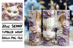 Whisker Wonderland in 3D: Vibrant Sublimation Art Product Image 1