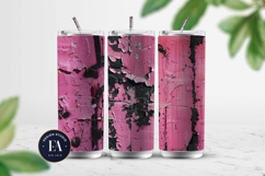 Cracked Pink Paint Wall | Grunge Texture Background Product Image 2