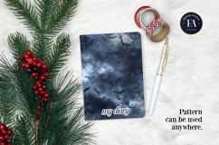 Bats Night Sky Pattern, Dark Gothic Bat Seamless Paper Product Image 4