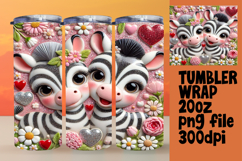 Creative Tumbler Wrap Template , Sweet Animals Product Image 1