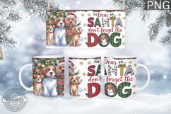 Dear Santa Don&#039;t Forget Mug Wrap - Christmas Mug Sublimation Product Image 1