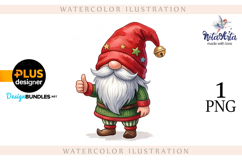 Watercolor Christmas gnomes, Christmas Gnomes Product Image 1