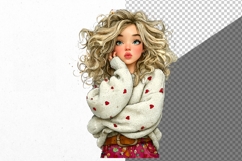 Girl Clipart, Valentines Day Clipart, Product Image 2