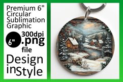 Unique Circle Design Car Coaster Template , Christmas Product Image 1