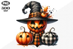 Halloween Pumpkins Sublimation - Clipart PNG Design Product Image 1