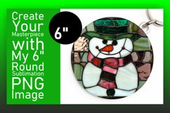 Holiday Snowman 3D Winter Design Keychan PNG Product Image 1