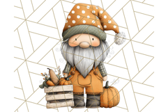 Thanksgiving Gnome Clipart PNG Cute Fall Gnomes, Gnome Png Product Image 5