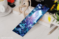 Crystals &amp; Flowers Printable bookmarks, bookmark sublimation Product Image 7