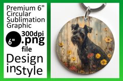 Round Dog Lover Car Coaster Assortment PNG Product Image 1