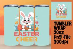 BOLD 20oz Tumbler Wrap for Customization , Easter Bunny Product Image 1
