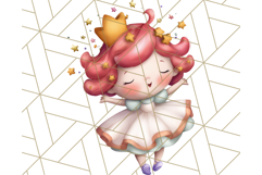 Princess Clipart PNG, Cute Royal Girl Clip Art Product Image 5