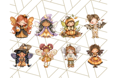 Halloween Fairy Clipart PNG, Spooky Cute Character Art Product Image 5