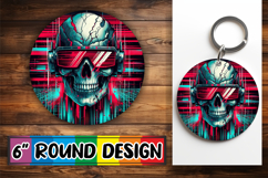 Joyful Ornaments Circle PNG, Skull Product Image 1