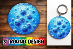 Cozy Round Keychain PNG Magic, 3D Fruits Product Image 1