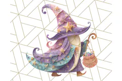 Kawaii Halloween Clipart Cute Kids and Candy Elements Png Product Image 5