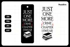 True Crime Bookmark Saying SVG | One More Crime Chapter Product Image 3