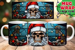 STAINED GLASS XMAS SPLENDOR 11OZ 15OZ MUG WRAP Product Image 1