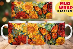 Garden Bloom Magic Stained Glass Sublimation 11oz 15oz Mug W Product Image 1