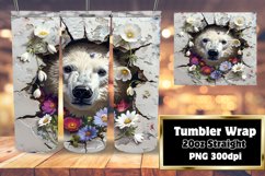 3D Hole in Wall Wrap: Spring Animals for Tumbler Product Image 1