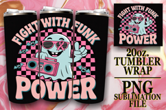 Cozy Sunsets 20oz tumbler wrap, Ghost Cancer Product Image 1