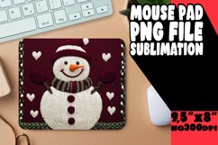 Enchanted Mouse Mat Sublimation, Snowman Product Image 1