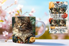 Playful Funny Feline Sublimation Mug - 11oz/15oz Product Image 1