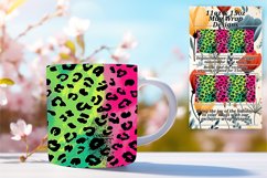 Chic Gradient Leopard Print Mug Wrap - 11oz 15oz Product Image 1