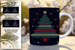 Delightful 15oz Mug Wrap Png Template , Holiday Product Image 1
