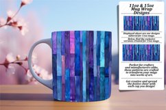 Spring Flower &amp; Stripe Mug Wrap - Vibrant Delight Product Image 1