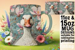 Delightful Farm Animals and Flowers Mug Wrap Product Image 1