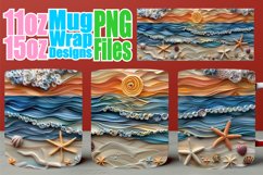 Ocean Serenade 3D Mug Wrap - Summer Symphony Product Image 1