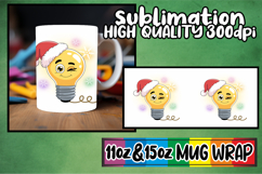 Whimsical views 11oz 15oz sublimation wrap, Cute Christmas Product Image 1