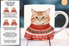 Festive Feline Mug Sublimation Design Product Image 1