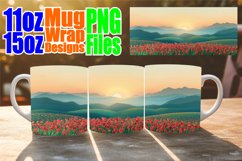 Beauty Springtime Mug Wrap - Sublimation Design Product Image 1